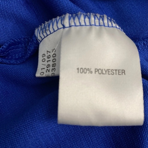 Adidas Polo Shirt Men's XL Blue Golf Performance Climacool Athletic Activewear - Picture 9 of 10